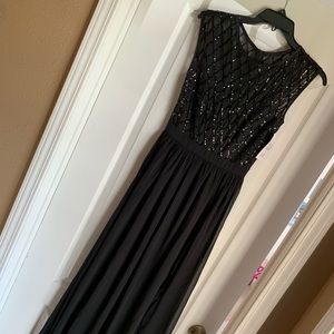 Black sequin top formal